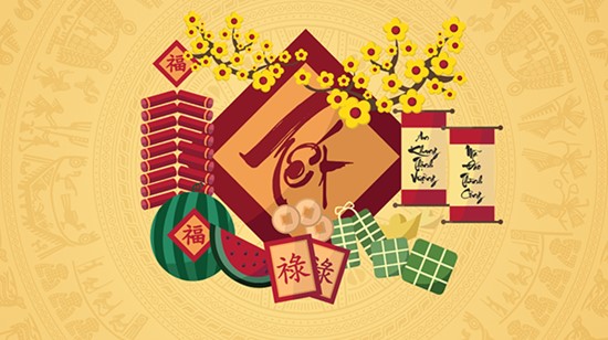 Vietnamese Cultural Features in Tết holiday of Vietnam.