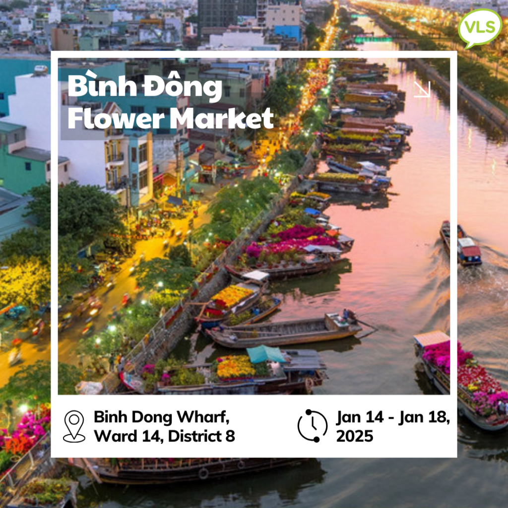 Bình Đông Flower Market - floating flower market abuzz ahead of Tết in Saigon