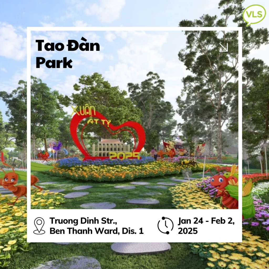 The Beauty of Tết in Saigon: Tao Đàn Park Spring Flower Festival