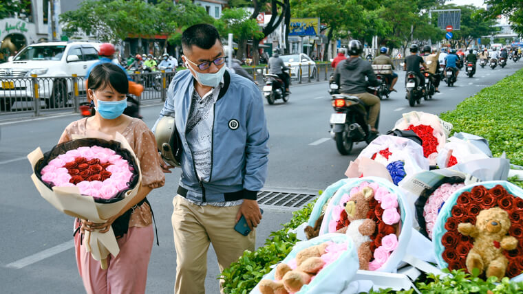 Vietnamese Valentine’s Day in Ho Chi Minh City 
